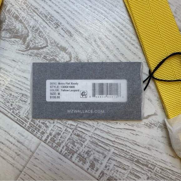 NWT MZ Wallace Metro Yellow and Black Quilted Crossbody Bag - Picture 6 of 7